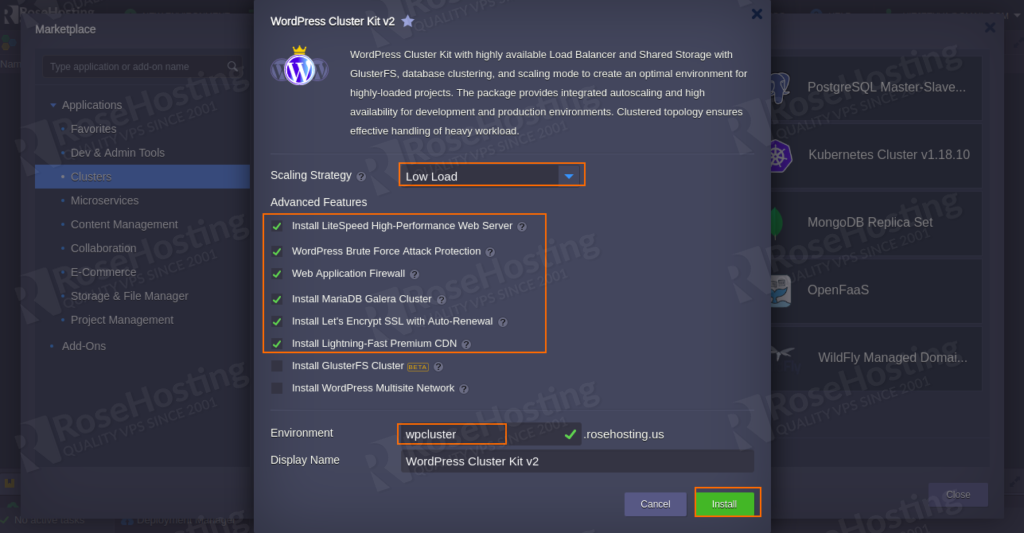 enterprise wordpress hosting: automatic scaling and high availability settings