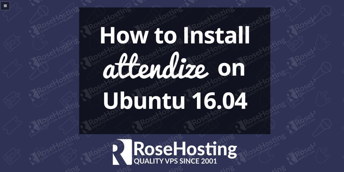 How to Install Attendize on Ubuntu 16.04