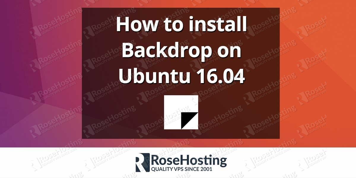 How to install Backdrop on Ubuntu 16.04