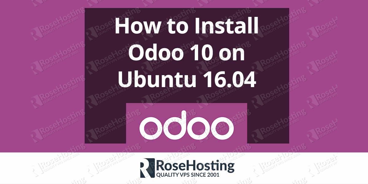 How to Install Odoo 10 on Ubuntu 16.04