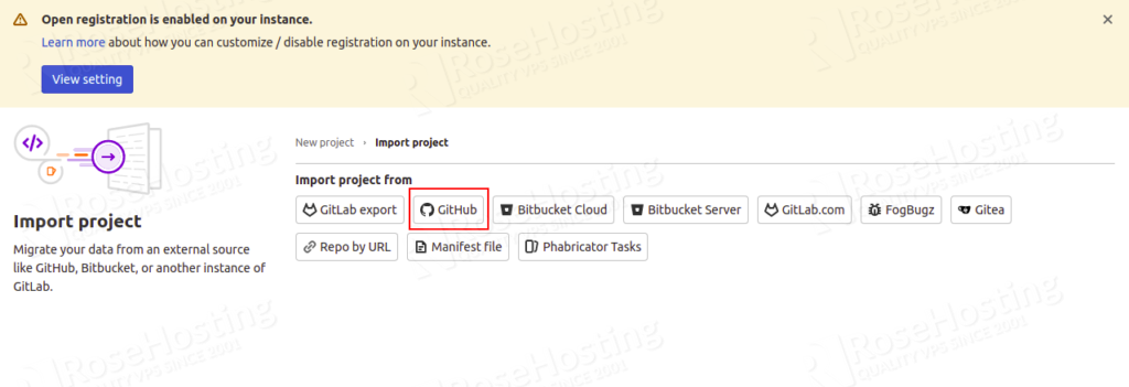 install devops gitlab server on rh cloud hosting