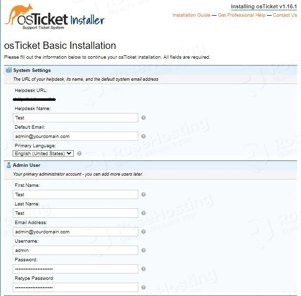 installing osticket on almalinux