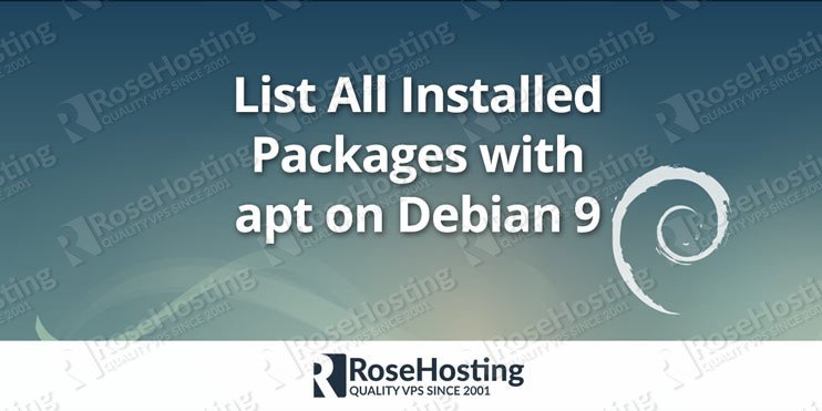 List All Installed Packages with apt on Debian 9