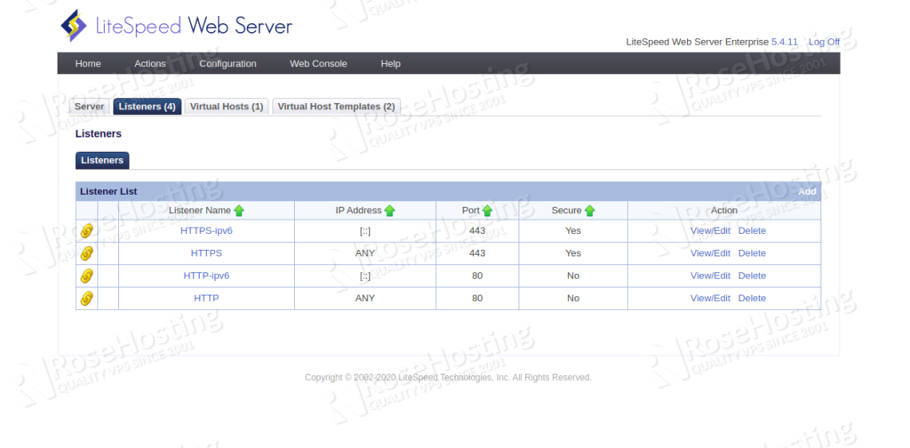 litespeed web server for high performance php applications