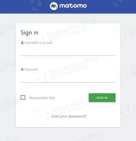 matomo login form