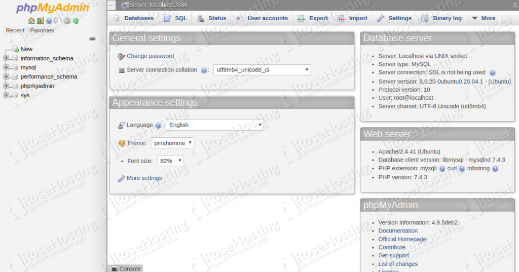 phpmyadmin installation on ubuntu 20.04