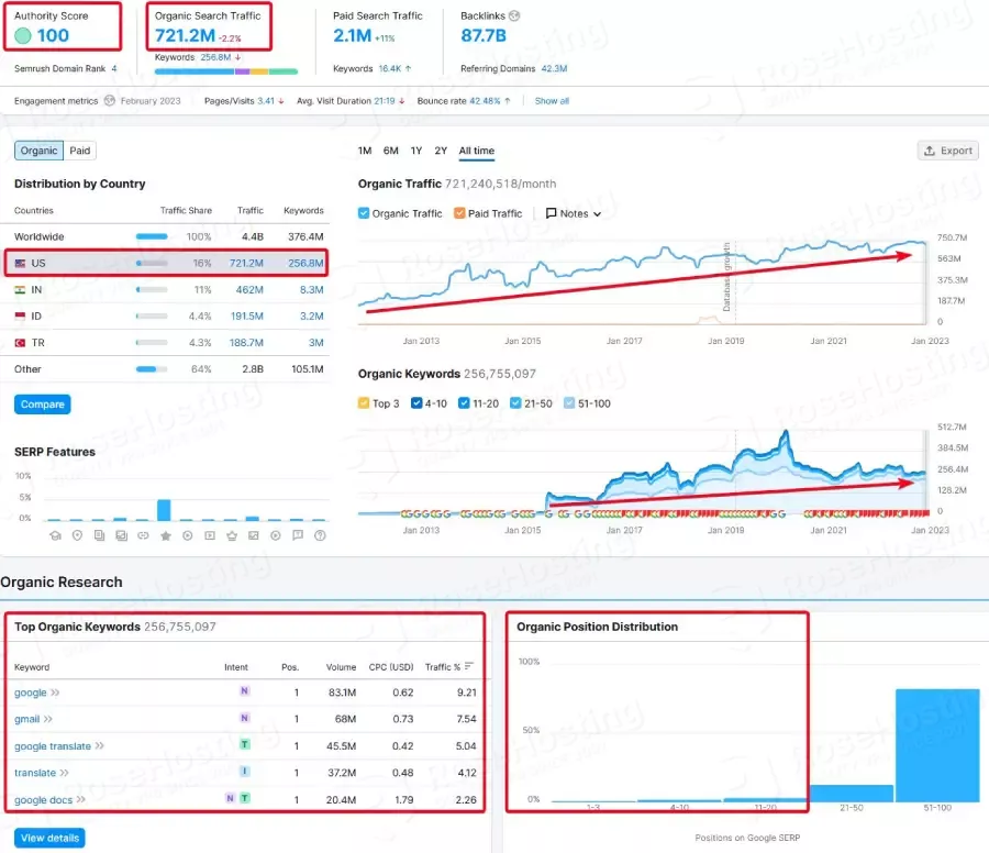 semrush domain overview