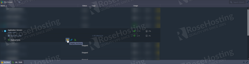 setting up nginx and php on rosehosting cloud paas