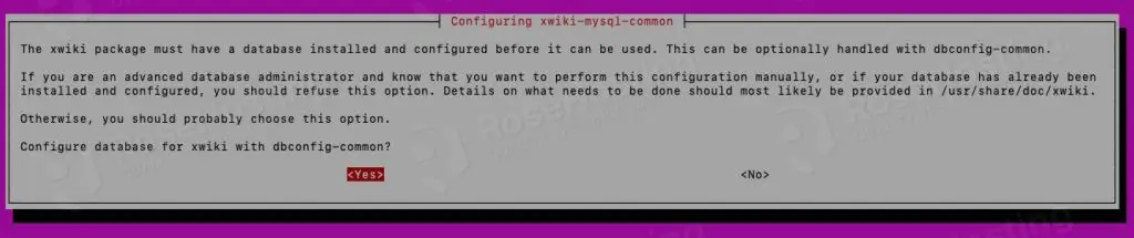 xwiki dbconfig